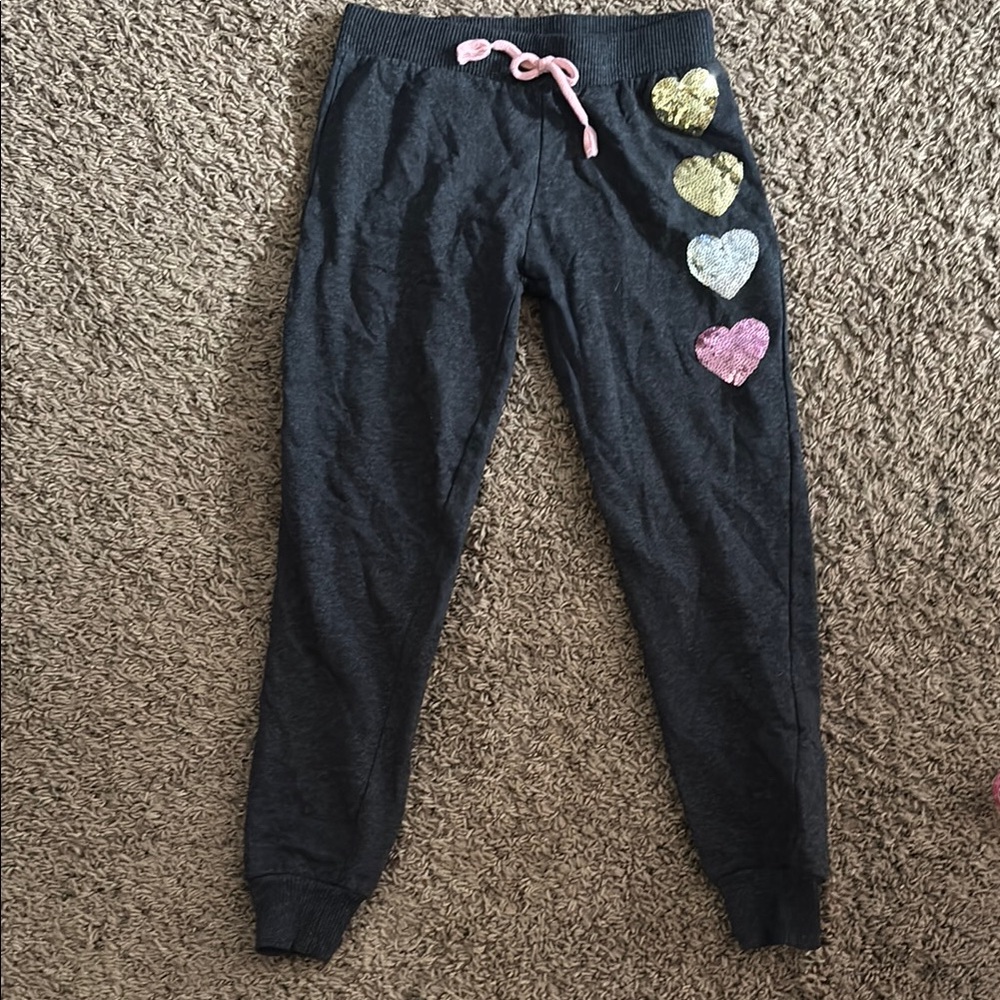 Gray and Yellow Joggers with Tapered Ankle Design